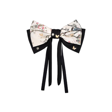 New Chinese Style Bowknot Tassel Hair Clip Half-Up Hairpin for Ponytail & Back of Head