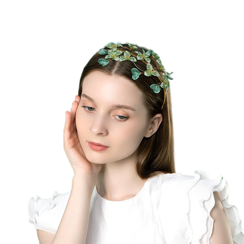 Handwoven Floral Hair Hoop New Chinese Style Headband & Hair Clip with Artisanal Bloom Design