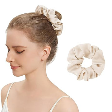 Silk Hair Scrunchies for Women-PINK
